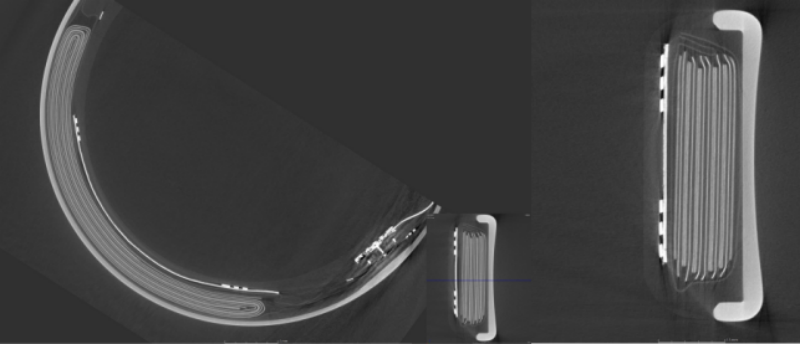 卷绕弧形电池结构图